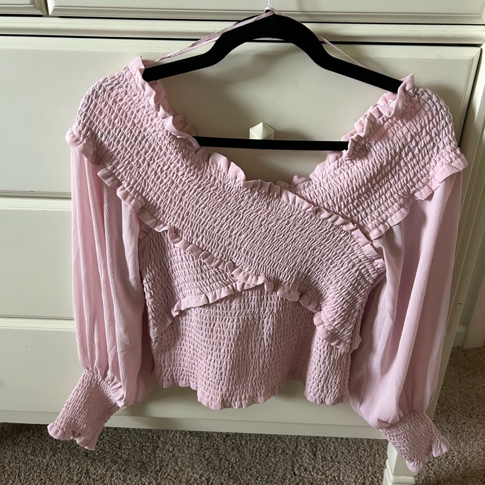 BB Dakota by Steve Madden Smocked Top